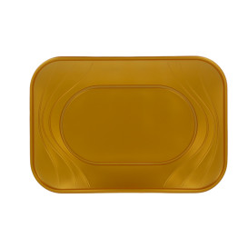 Tacki Plastikowe PP "X-Table" Złote 330x230mm (2 Sztuk)