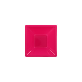 Miski Plastikowe PS Kwadratowi Fuchsia 12x12cm (12 Sztuk)