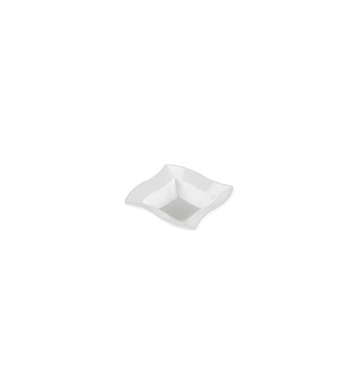 Miski Plastikowe PS Kwadratowi "Fale" Białe 18x18cm (750 Sztuk) Miski Plastikowe PS Kwadratowi "Fale" Białe 18x18cm (750 Sztuk)