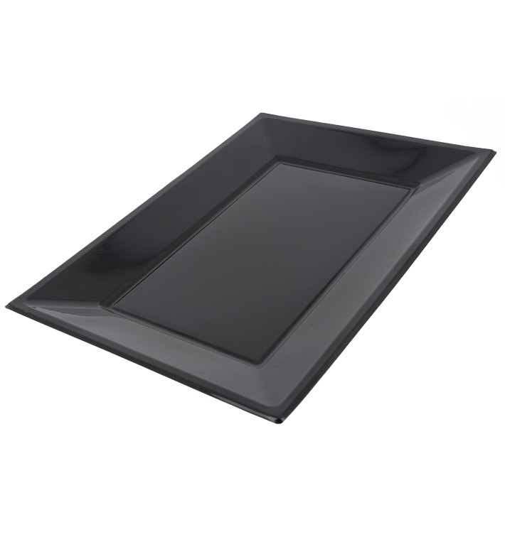 Tacki Plastikowe Czarni 330x225mm (750 Sztuk) Tacki Plastikowe Czarni 330x225mm (750 Sztuk)