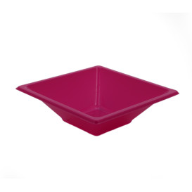 Miski Plastikowe PS Kwadratowi Fuchsia 12x12cm (25 Sztuk)