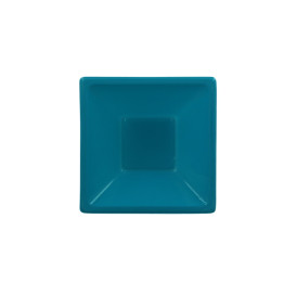 Miski Plastikowe PS Kwadratowi Turkusowe 12x12cm (25 Sztuk)