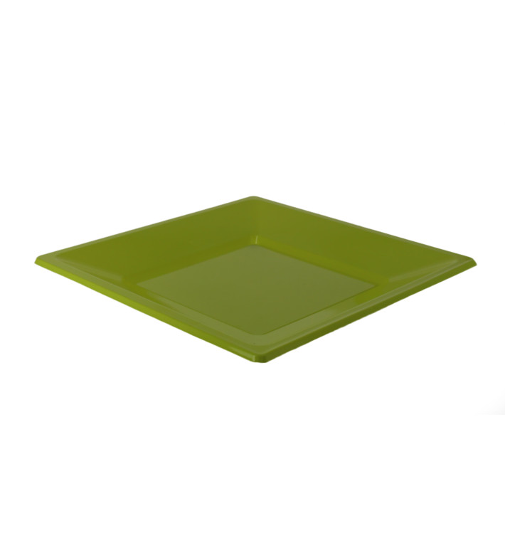 Talerz Plastikowe Płaski Kwadratowi Pistacja 170mm (25 Sztuk) Talerz Plastikowe Płaski Kwadratowi Pistacja 170mm (25 Sztuk)