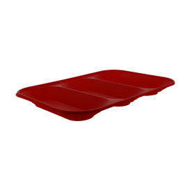 Tacki Plastikowe PP "X-Table" 3C Czerwerne 330x230mm (30 Sztuk)