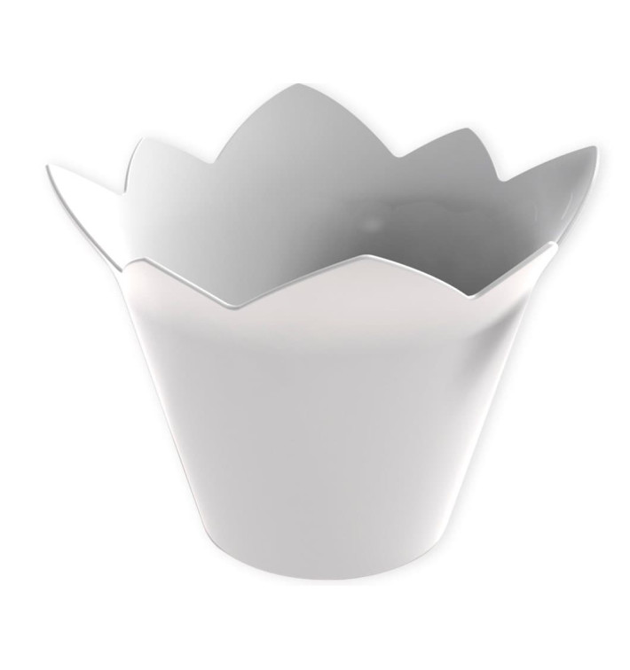 Tasting Plastic Bowl PS "Nenufar" White 70 ml (25 Units) Tasting Plastic Bowl PS "Nenufar" White 70 ml (25 Units)