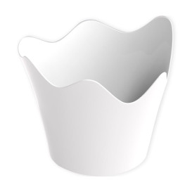 Tasting Plastic Bowl PS "Rain" White 90 ml (25 Units) 