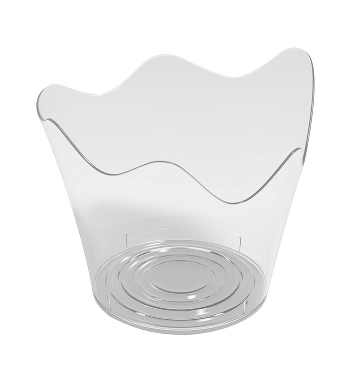 Tasting Plastic Bowl PS "Rain" Clear 90 ml (25 Units) Tasting Plastic Bowl PS "Rain" Clear 90 ml (25 Units)