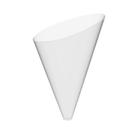 Plastic Serving Cones with Serving Cone Holder "Slice" 55ml 18x26cm (20 Kits)