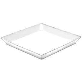 Tacki do Degustacji Medium Białe 13x13 cm (12 Sztuk)
