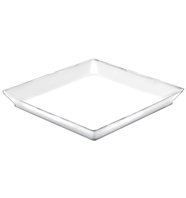 Tacki do Degustacji Medium Białe 13x13 cm (12 Sztuk) Tacki do Degustacji Medium Białe 13x13 cm (12 Sztuk)