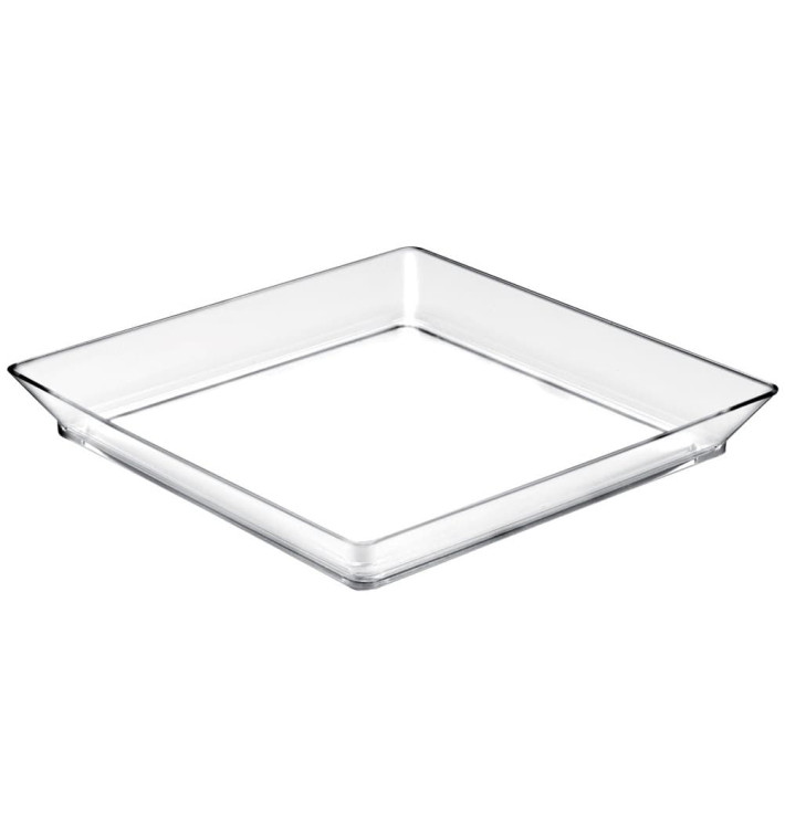 Tacki do Degustacji Medium Przezroczyste 13x13 cm (12 Sztuk) Tacki do Degustacji Medium Przezroczyste 13x13 cm (12 Sztuk)