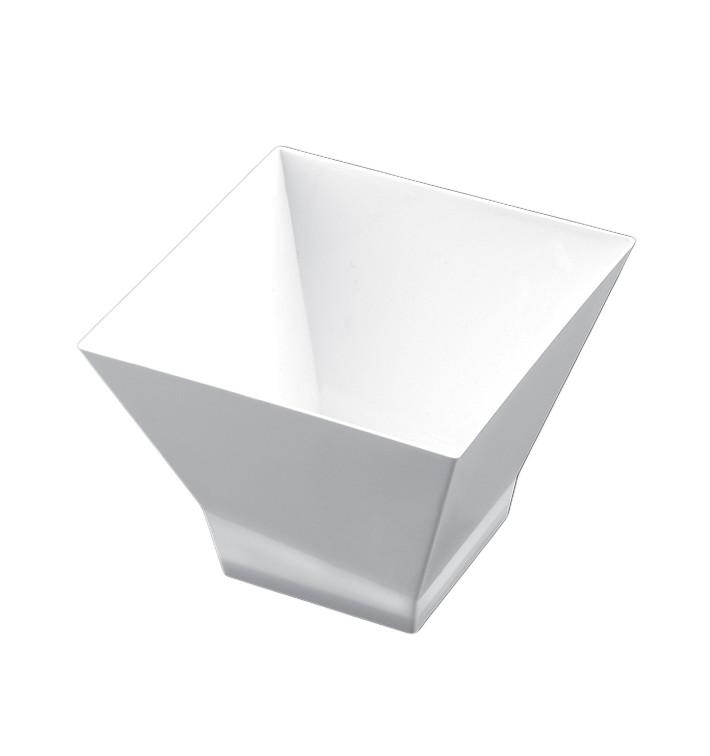 Tasting Plastic Bowl PS "Pagoda" Medium Size White 200 ml (12 Units) Tasting Plastic Bowl PS "Pagoda" Medium Size White 200 ml (12 Units)