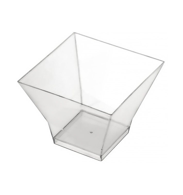 Tasting Plastic Bowl PS "Pagoda" Medium Size Clear 200 ml (240 Units) Tasting Plastic Bowl PS "Pagoda" Medium Size Clear 200 ml (240 Units)