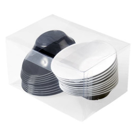 Plastic Bowl PS "Sodo" White and Black 50 ml (240 Units)