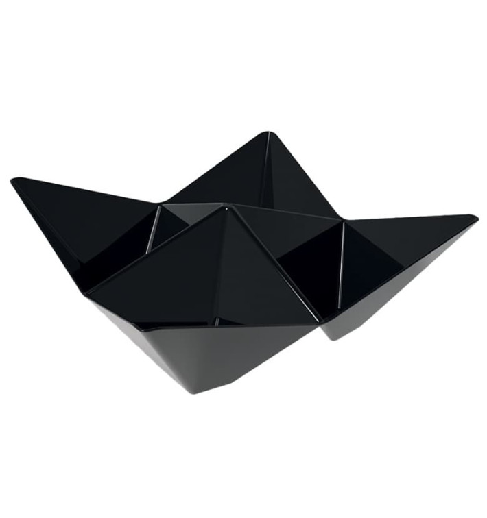 Tasting Plastic Bowl PS "Origami" Black 10,3x10,3cm (25 Units) Tasting Plastic Bowl PS "Origami" Black 10,3x10,3cm (25 Units)