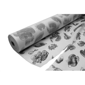 Obrus w Rolce Novotex Białe "Owoce Morza" 1,2x50m P40cm (1 Sztuk)