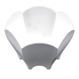 Tasting Plastic Bowl PS "Tulip" White 70 ml (500 Units)