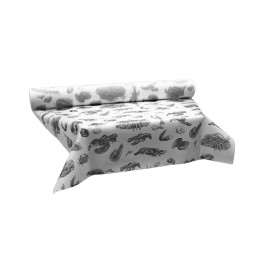 Obrus w Rolce Novotex Białe "Owoce Morza" 1,2x50m P40cm (6 Sztuk)
