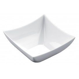 Tasting Plastic Bowl PS Square shape White 90 ml (500 Units)