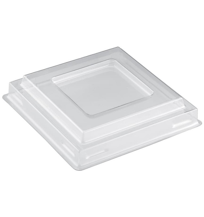 Plastic Lid for Tasting Bowl PS Square shape Dessert Clear PET 90 ml (1000 Units) Plastic Lid for Tasting Bowl PS Square shape Dessert Clear PET 90 ml (1000 Units)