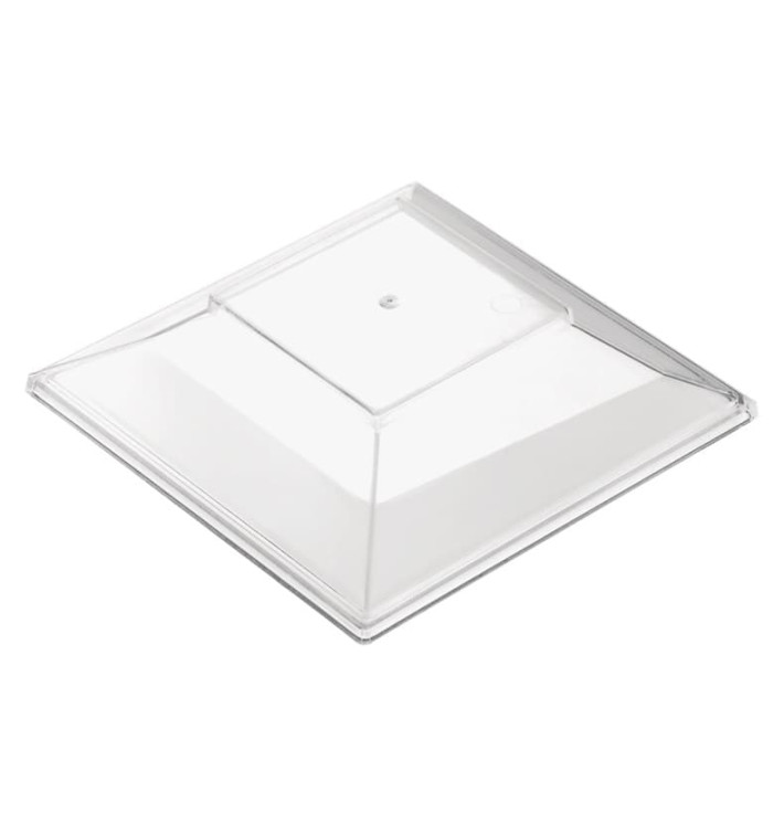 Plastic Lid for Tasting Bowl PS "Pagoda" Medium Size Clear 200 ml (240 Units) Plastic Lid for Tasting Bowl PS "Pagoda" Medium Size Clear 200 ml (240 Units)