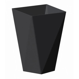Kubki do Degustacji Diamond Czarni 150 ml (12 Sztuk)