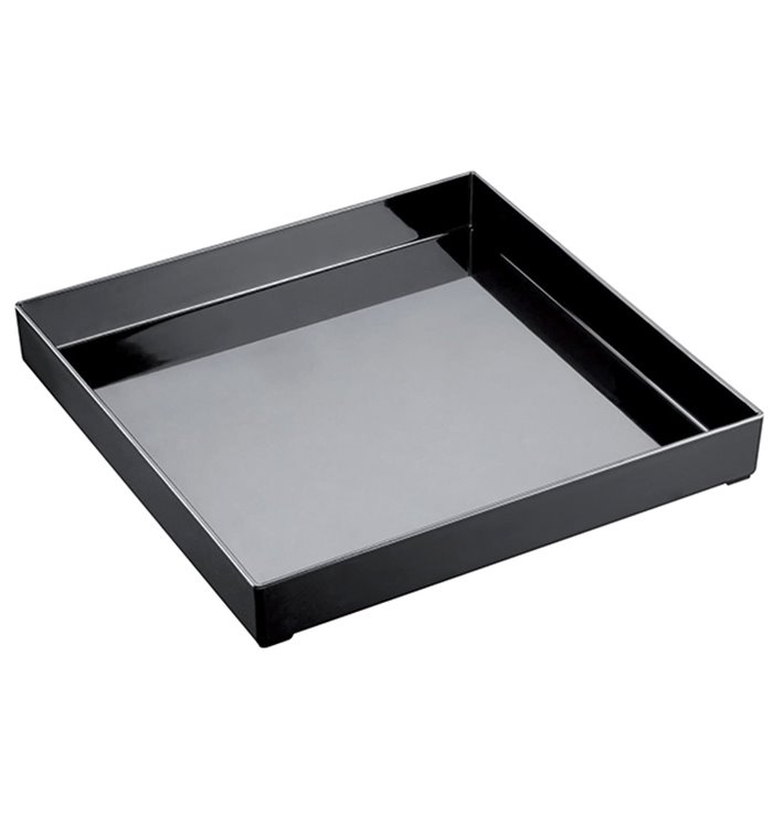 Tacki Plastikowe Tray Czarni 30x30cm (1 Sztuk) Tacki Plastikowe Tray Czarni 30x30cm (1 Sztuk)