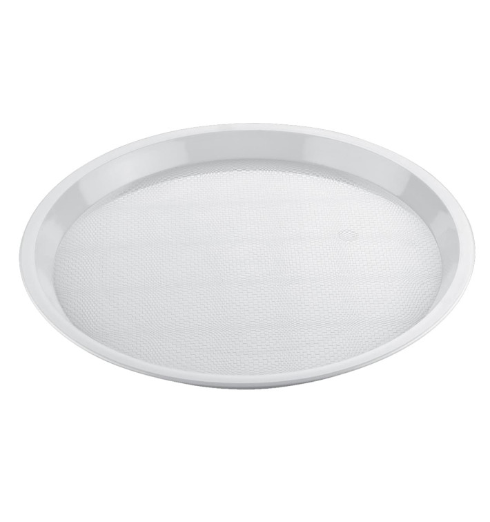 Tacki Plastikowe Tray Białe Ø32cm (5 Sztuk) Tacki Plastikowe Tray Białe Ø32cm (5 Sztuk)