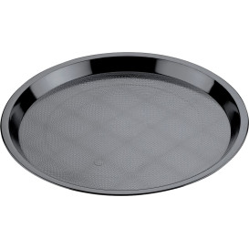 Tacki Plastikowe Tray Czarni Ø32cm (5 Sztuk)