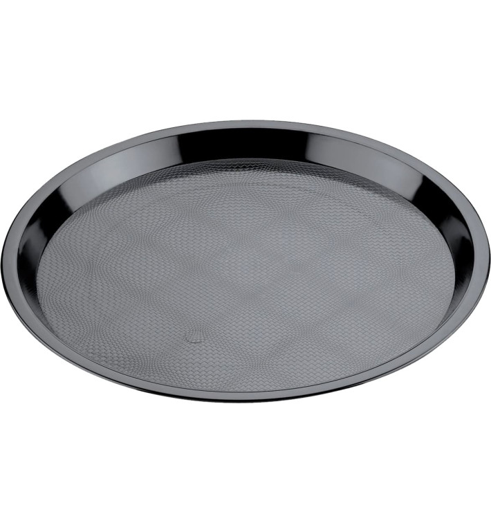 Tacki Plastikowe Tray Czarni Ø32cm (5 Sztuk)