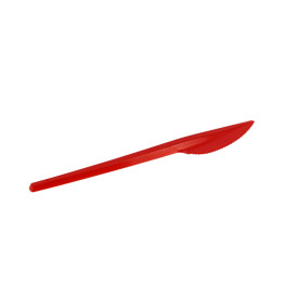 Nóż Plastikowi PS Czerwerne 165mm (20 Sztuk)