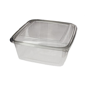 Miski Kwadrat Pokrywka do Zawiasie PET 2000ml (200 Sztuk)