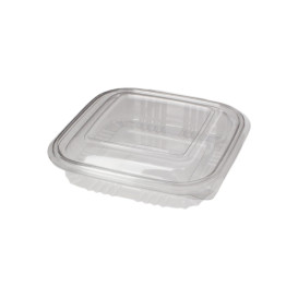 Miski Kwadrat Pokrywka do Zawiasie PET 250ml (900 Sztuk)