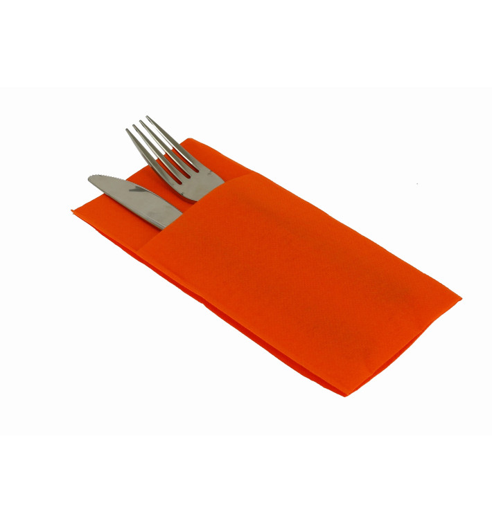 Pocket Fold Paper Napkins Orange 40x40cm (960 Units) Pocket Fold Paper Napkins Orange 40x40cm (960 Units)