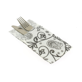 Pocket Fold Paper Napkins "Cachemire" 40x40cm (30 Units) 