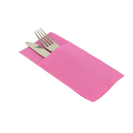 Pocket Fold Paper Napkins Fuchsia 40x40cm (30 Units) 