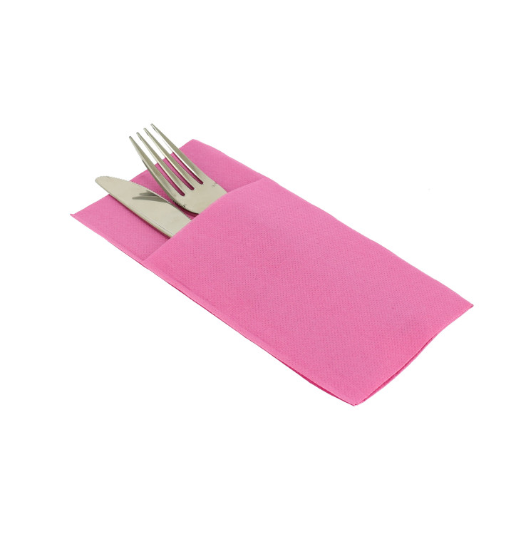 Pocket Fold Paper Napkins Fuchsia 40x40cm (960 Units) Pocket Fold Paper Napkins Fuchsia 40x40cm (960 Units)