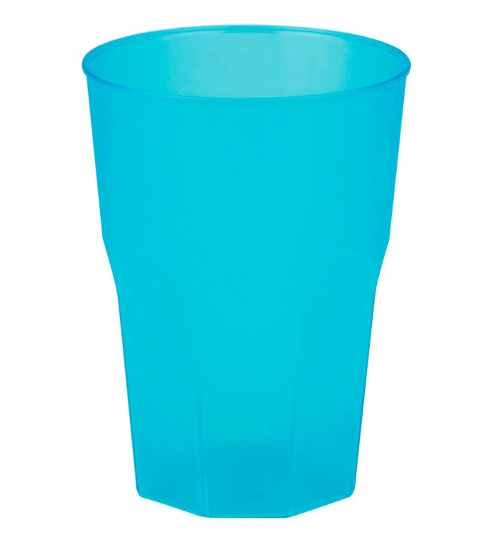 Kubki Plastikowe "Frost" Turkusowe PP 350ml (20 Sztuk) Kubki Plastikowe "Frost" Turkusowe PP 350ml (20 Sztuk)