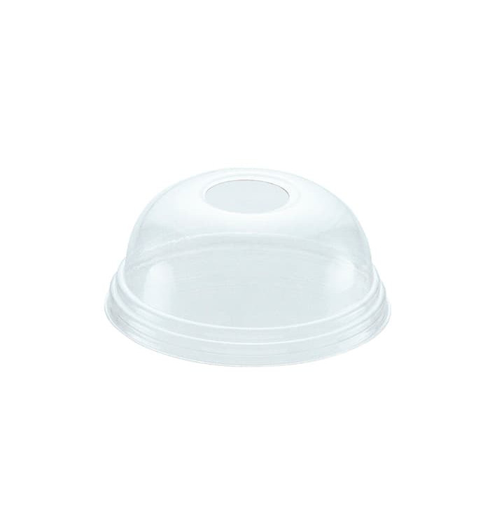 Dekiel Wypukłi z Otworem Kubki PET 420ml Ø9,3cm (100 Sztuk) Dekiel Wypukłi z Otworem Kubki PET 420ml Ø9,3cm (100 Sztuk)