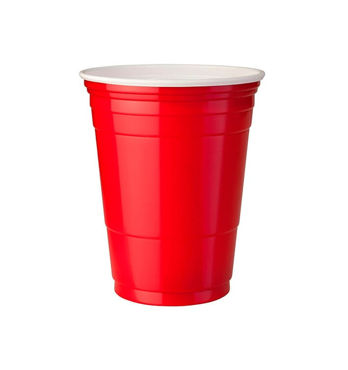 Kubki Plastikowe Czerwone Amerykanin na Imprezę 360ml (1000 Sztuk) Kubki Plastikowe Czerwone Amerykanin na Imprezę 360ml (1000 Sztuk)
