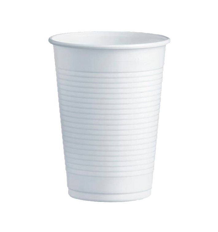Kubki Plastikowe PS Białe 230ml Ø7,0cm (3000 Sztuk) Kubki Plastikowe PS Białe 230ml Ø7,0cm (3000 Sztuk)