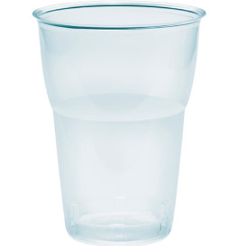 Kubki Plastikowe "Diament" PS Szkło 575ml Ø9,4cm (25 Sztuk)