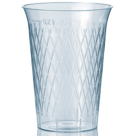 Kubki Wtryskiwane w Rombi PS 200 ml (50 Sztuk)