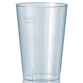Kubki Plastikowe Przezroczyste 250 ml (1000 Sztuk)