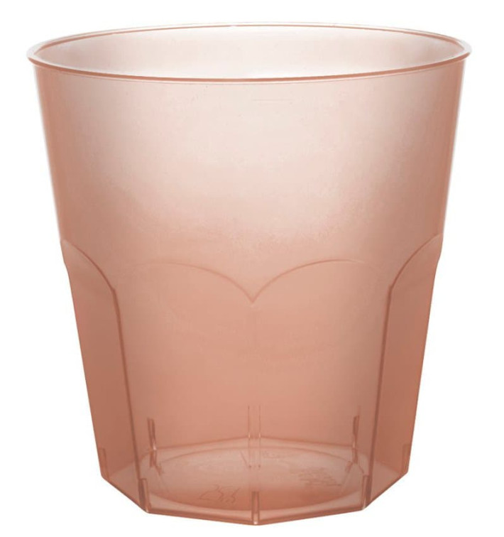Kubki Plastikowe Brązowe Przezroczyste PS Ø73mm 220ml (50 Sztuk) Kubki Plastikowe Brązowe Przezroczyste PS Ø73mm 220ml (50 Sztuk)