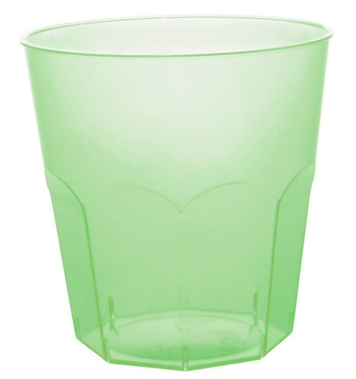 Kubki Plastikowe Zielony Limonka Przezroczyste PS Ø73mm 220ml (50 Sztuk) Kubki Plastikowe Zielony Limonka Przezroczyste PS Ø73mm 220ml (50 Sztuk)