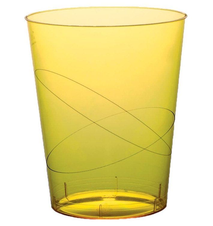 Kubki Plastikowe Księżyc Żółty Przezroczyste PS 350ml (20 Sztuk) Kubki Plastikowe Księżyc Żółty Przezroczyste PS 350ml (20 Sztuk)