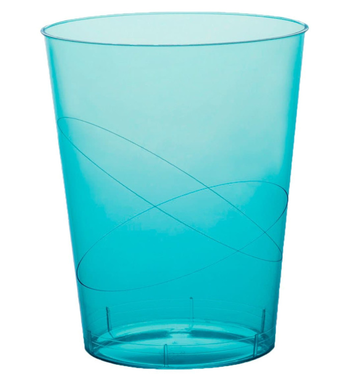 Kubki Plastikowe Księżyc Turkusowe Przezroczyste PS 350ml (20 Sztuk) Kubki Plastikowe Księżyc Turkusowe Przezroczyste PS 350ml (20 Sztuk)
