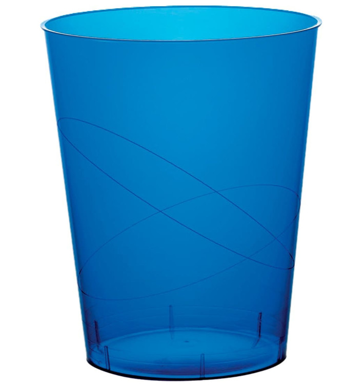 Kubki Plastikowe Księżyc Niebieski Przezroczyste PS 350ml (20 Sztuk) Kubki Plastikowe Księżyc Niebieski Przezroczyste PS 350ml (20 Sztuk)
