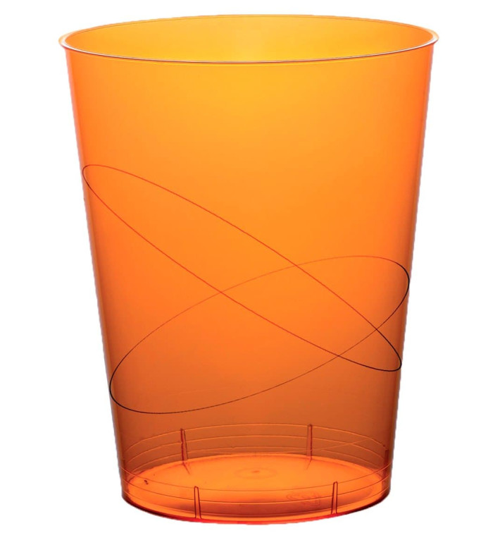 Kubki Plastikowe Księżyc Orange Przezroczyste PS 350ml (20 Sztuk) Kubki Plastikowe Księżyc Orange Przezroczyste PS 350ml (20 Sztuk)